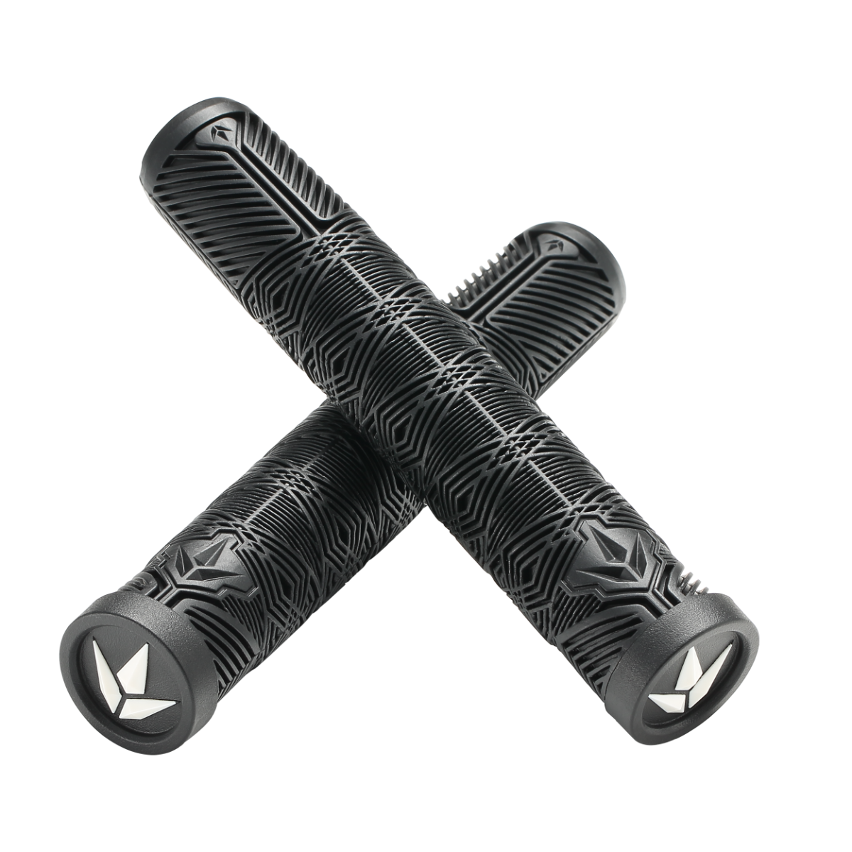 Poignées Blunt V3 Noir - paire croisée, gomme TPR 160 mm