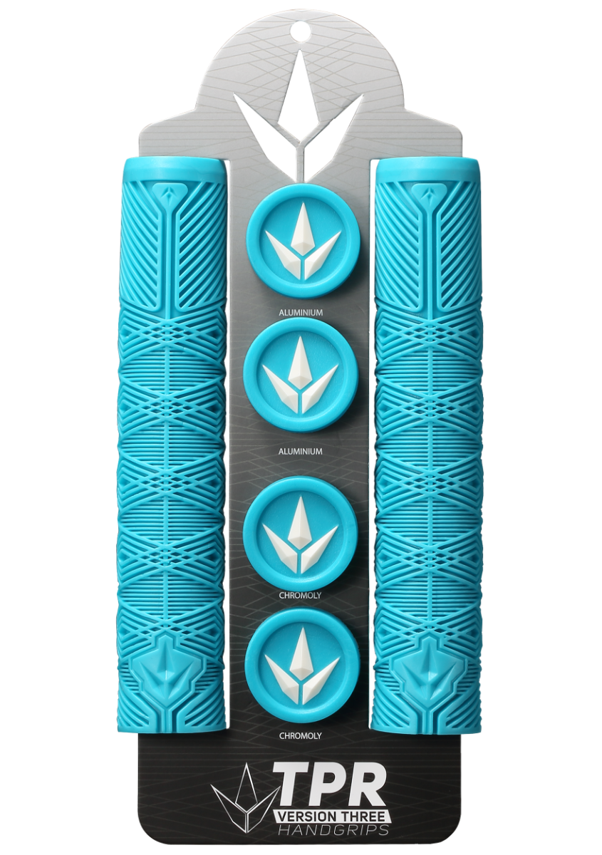 Poignées Blunt V3 Turquoise - emballage et jeux de bar ends inclus