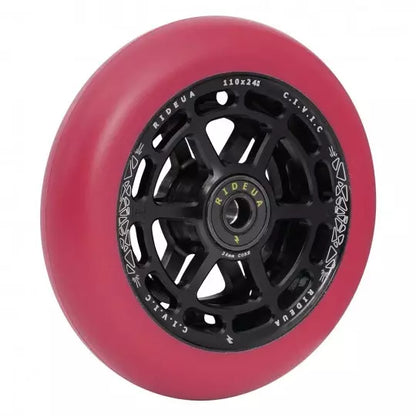 UrbanArtt Roue Civic Rouge 110mm trottinette freestyle x2