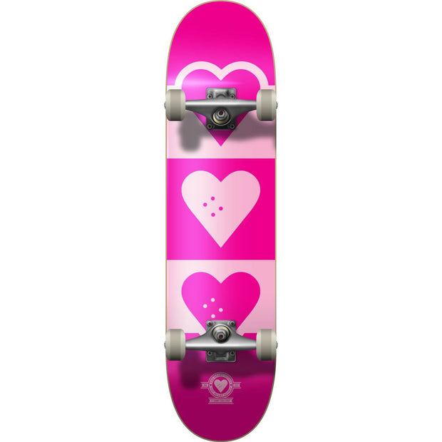 Skateboard complet Heart Supply Quadron Logo rose 7.75