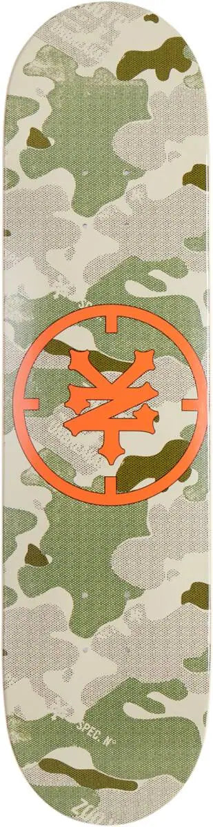 Planche de skateboard Zoo York City Camo – camouflage avec logo orange