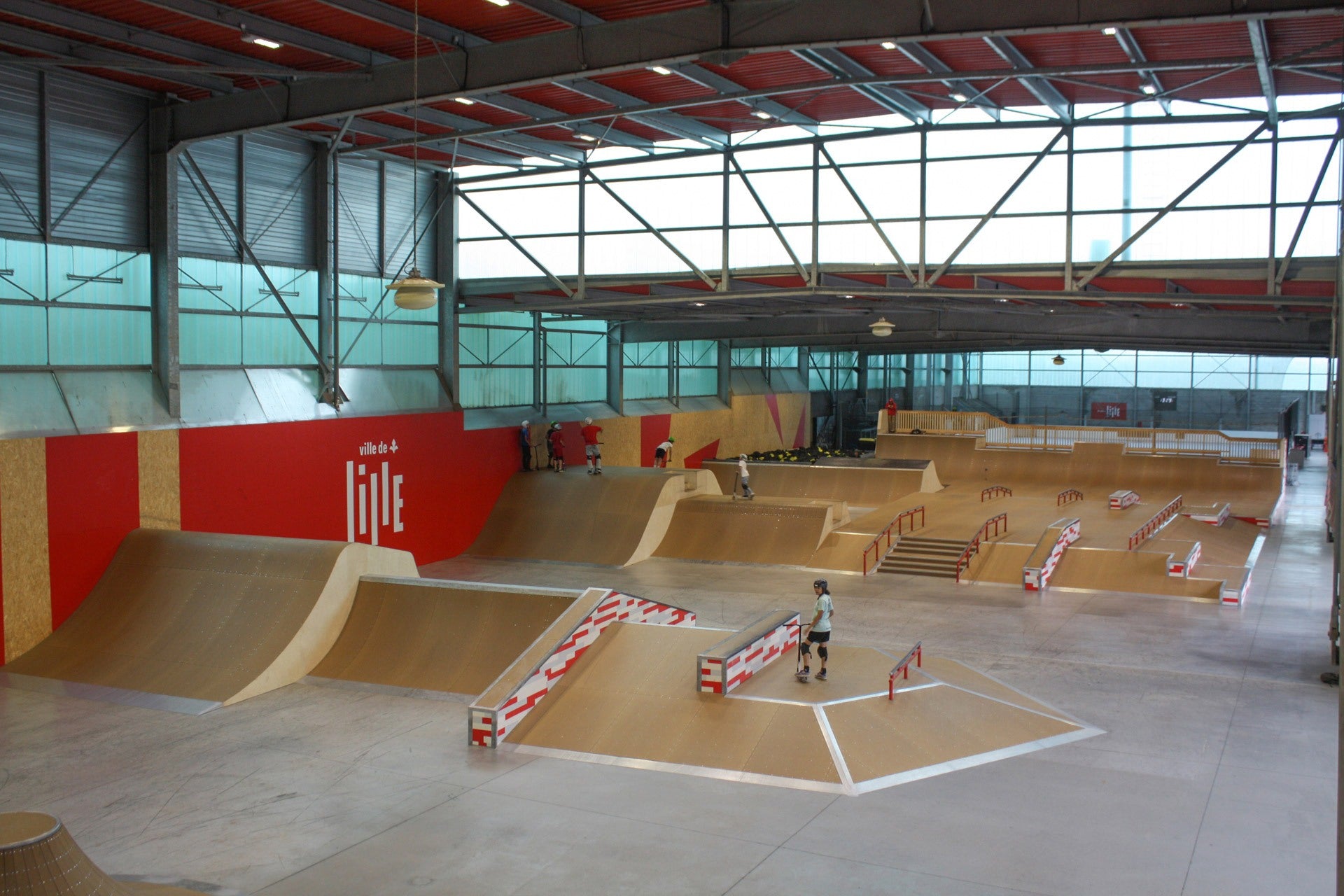 Intérieur de la Halle de Glisse de Lille — Constructo